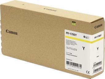 Canon PFI-1700 Y (Yellow) Sarı Plotter Orijinal Mürekkep Kartuş 700 ml. (0778C001)