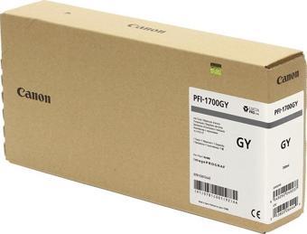 Canon PFI-1700 GY (Gray) Gri Plotter Orijinal Mürekkep Kartuş 700 ml. (0781C001)