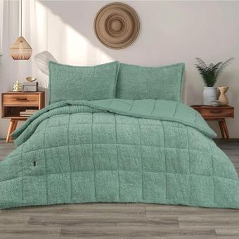 Schafer Home Deluxe Çift Kişilik Yorgan Seti 3 - Adaçayı Yeşili