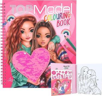 Top Model Topmodel Coloring Book With Sequins