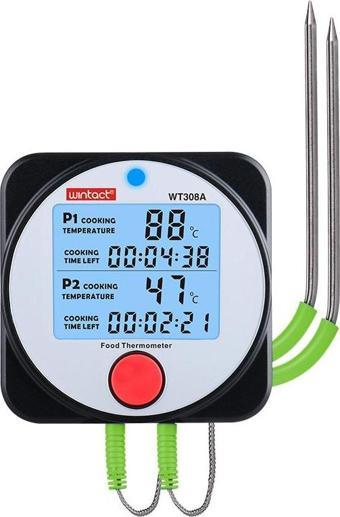 WINTACT WT308A 2 Kanal Dijital Saplamalı Gıda Termometresi