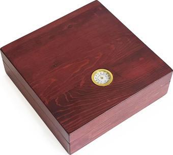 Mezmob Masif Yerli Sedir Ağacı Humidor Puro Kutusu Küçük Boy Analog