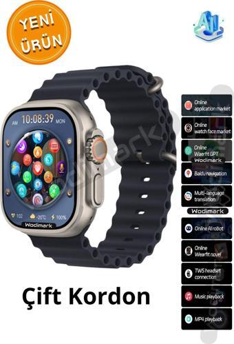 Wodimark Hk10 Ultra 3 Chat Gpt/Video Uygulama/Chat Gpt Destekli Super Amoled Watch Ultra Model