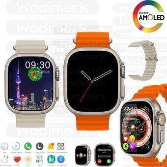 Wodimark Hk8 Pro Max Amoled Ekran 2.12 Inç Akıllı Saat Bluetooth Siri Nfc Android Ios Uyumlu Real Watch