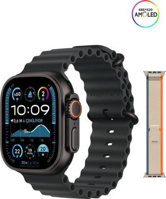 Wodimark Hk9 Ultra 2 Max Akıllı Saat – 2.1” Amoled, Chatgpt 2.0, 2Gb, Ip68, Şık Siyah Kasa