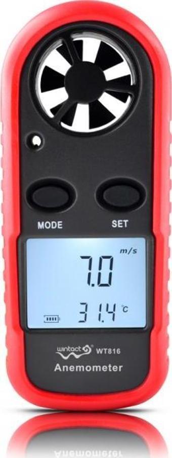 WINTACT WT816 Dijital Anemometre Hava Akım Ölçer