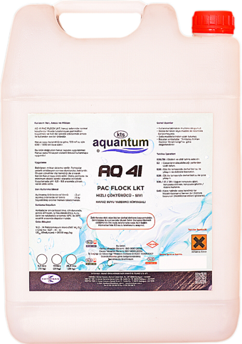 Aquantum 10 Kg Hızlı Çöktürücü Sıvı - Liquid Flocculant-ToptancıyızBiz