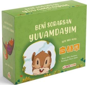 Beni Sorarsan Yuvamdayım - İşte Yer Altı! (Kitap ve Yapboz Seti) - Zehra Kandemir - Bi Kutu Oyun Yayınevi