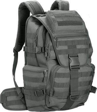 Protector Plus 50L Su Geçirmez Outdoor Sırt Çantası Sportif Gri
