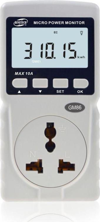 BENETECH GM86 Enerjimetre Watt Güç Ölçer