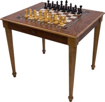 Helena Wood Art Satranç Masası Çekmeceli