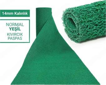 100X150CM YEŞİL KIVIRCIK PASPAS-HALI KAYMAZ YOLLUK LİDYA 14MM