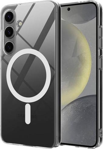 Galaxy S25 Plus Kılıf Magsafe Kamera ve Lens Korumalı Sert PC Lüx Kapak 