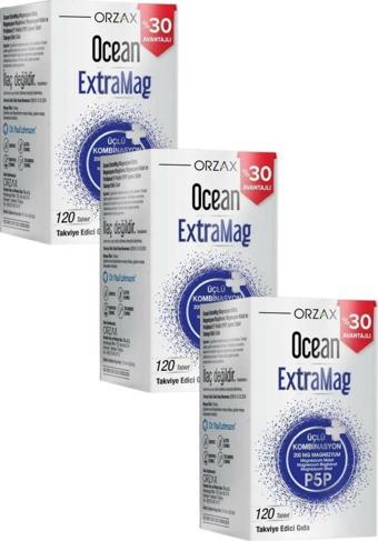 Ocean Extramag 120 Tablet x 3 Adet