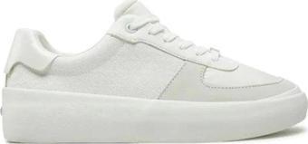 Calvin Klein CK Logolu Kadın Beyaz Sneaker