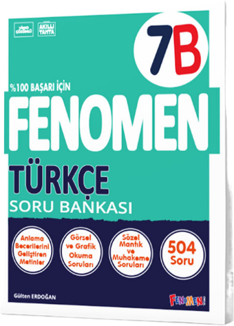 Fenomen Okul Yayınları 7. Sınıf Türkçe B Fenomen Soru Bankası - Fenomen Yayıncılık