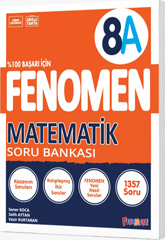 Fenomen Okul Yayınları 8. Sınıf Fenomen Matematik A Soru Bankası - Fenomen Yayıncılık