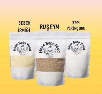 Hope Baby Food Bebek İrmiği, Buğday Ruşeymi, Tam Pirinç Unu Ek Gıda Paketi