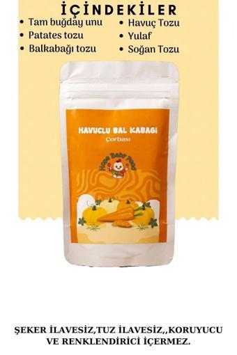 Hope Baby Food Havuçlu Balkabağı Çorbası 8 Ay Bebek Ek Gıdası - 100 Gram