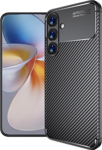 Galaxy S25 Plus Kılıf Negro Karbon Tasarım Silikon Kılıf