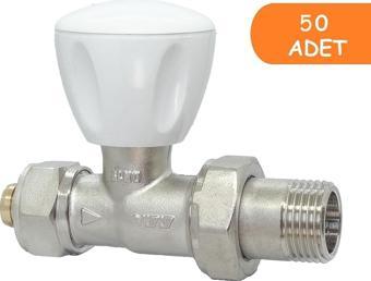 50 Adet ECA RV3 1/2 Düz Radyatör Valfi Pex Petek Havlupan Vanası 602120722