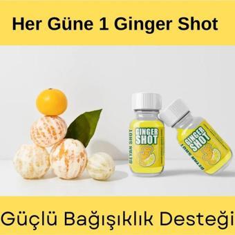 Beyan Herbs Ginger Shot Doğal Bitkisel Zencefil-Bal-Limon (CAM ŞİŞEİ) 8 Adet