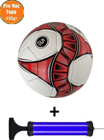 Mubx Pro Maç Topu El Dikişli Ultra Sağlam Sert Zemin Futbol Topu Hali Saha Topu+Pompa