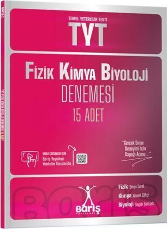 Barış Yayınları TYT Fizik Kimya Biyoloji Denemesi 15 Adet - Barış Çelenk