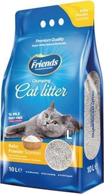 Friends Bebek Pudralı Kedi Kumu 10 Lt