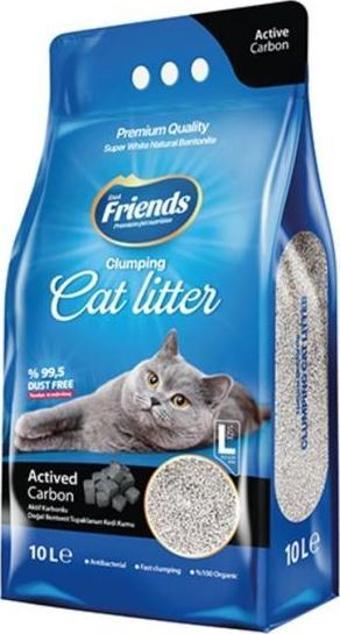 Friends Aktif Karbonlu Kedi Kumu 10 Lt