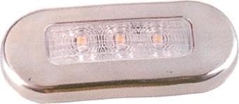 Easterner Merdiven Lambası Mavi 12 V Led Krom Çerçeveli