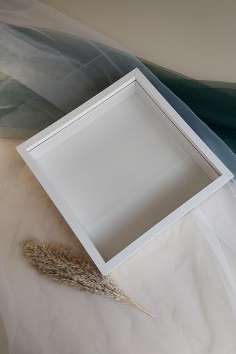 Verda Çerçeve 35X35 Cm 7 Cm Derinlikli Tasarım Gül Kutusu Anı Çerçevesi! Ayna Çerçeve!