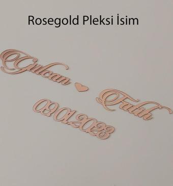 Verda Çerçeve Çerçeveler Için Rosegold Pleksi Isimlik Ve Tarih! Parlak Pleksi Isimlik Ve Tarihlikler!