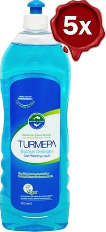 Turmepa Elde Yıkama Bulaşık Deterjanı 750 ml x 5