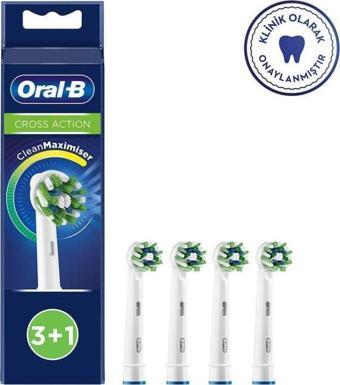 Oral-B Cross Action 3+1 Cleanmaximizer Teknolojili Yedek Fırça Başlığı