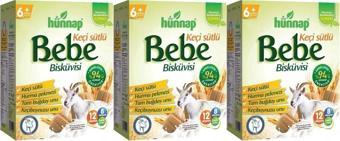 Bebe Bisküvisi Keçi Sütlü 400gr 3 Lü Set (TOPLAM 1200GR)