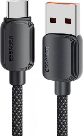 Essager 3 Metre 7A 100W E-Marker Süper Hızlı USB To Type C Şarj Data Kablosu, Akım,Isı, Güçlü Kablo