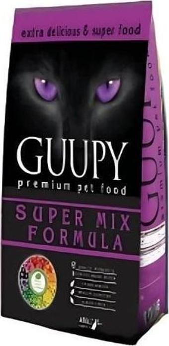 Guupy Premium Super Mix Formula Yetişkin Kedi Maması 1 Kg
