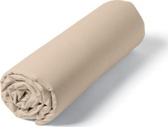 Maki Home %100 Pamuklu Bej 160x200+2*(50x70) Çift Kişilik Lastikli Çarşaf ve Yastık Kılıfı Seti