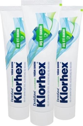 Dentasave Klorhex Diş Macunu Yoğun Bakım 75 ml x 3
