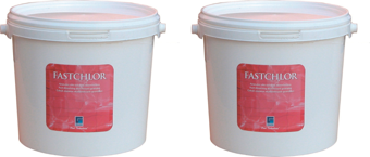 2 ADET Gemaş FASTCHLOR 10 Kg (20 KG) %56 Aktif Toz Klor Stabilize Diklor Granül - %56 Chlorine Granular-ToptancıyızBiz