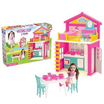 Lola'nın 2 Katlı Evi - Ev Oyuncak - Lola'nın 2 Katlı Ev Seti - Barbie Ev Seti