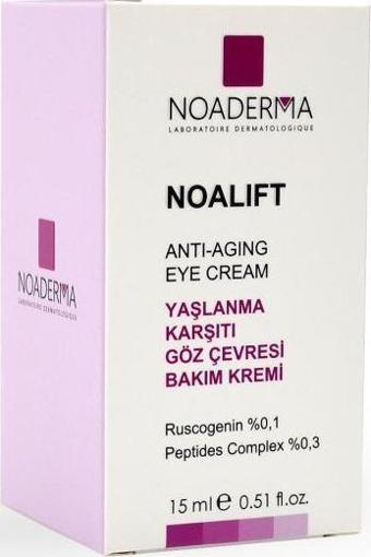 NOADERMA Noalift Yaşlanma Karşıtı Göz Çevresi Bakım Kremi 15 ml