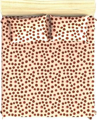 Maki Home %100 Pamuklu Çiçekli Gili 160x200 + 2*(50x70) Çift Kişilik Lastikli Çarşaf Takımı