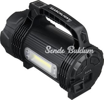 Ps889 Su Geçirmez Yüksek Güçlü Osram Led 30w Şarj Edilebilir Powerbank Özellikli Profesyonel El Feneri
