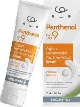 Medimpex Panthenol %9 Yoğun Nemlendirici Krem 30gr