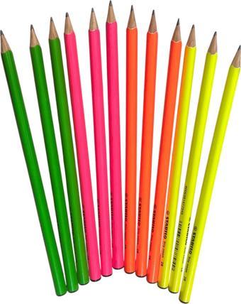 Stabilo Trio Neon Kurşun Kalem 12 Adet