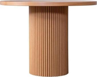 Gazzini Furniture Rustic Yuvarlak Ahşap Bohem Masa 110X110