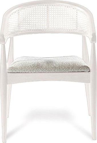 Gazzini Furniture Gazel Hazeranlı Ahşap Bohem Sandalye 55x63 cm