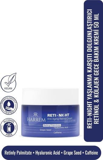 Retinol & Kolajen Krem Yaşlanma Karşıtı Dolgunlaştırıcı Reti-Night 50 Ml